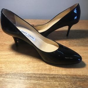 Jimmy Choo Black Patent Pumps 37.5